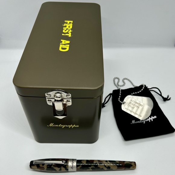 Montegrappa Pen camouflage with box and dog tags - Picture 2 of 4